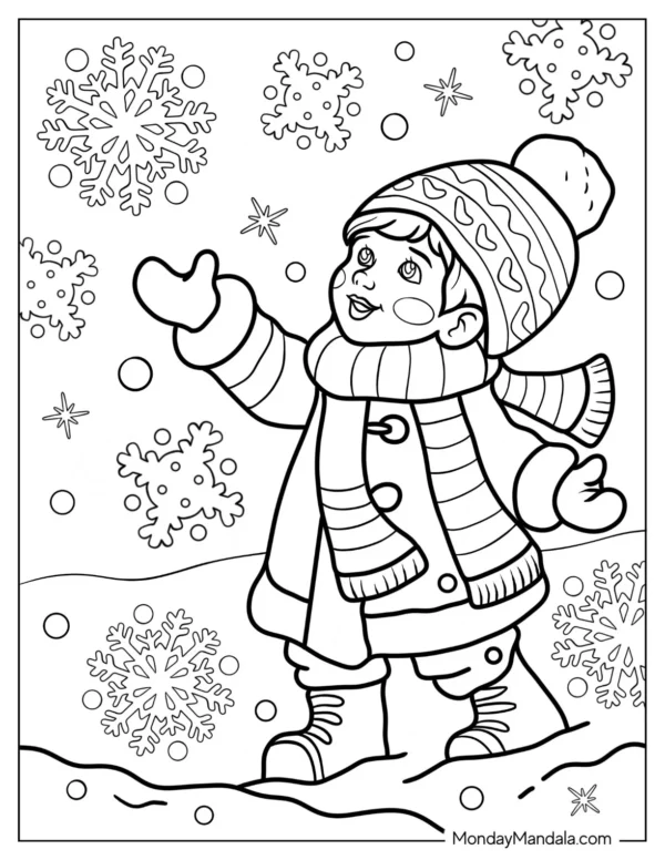 Snowflakes Coloring Pages