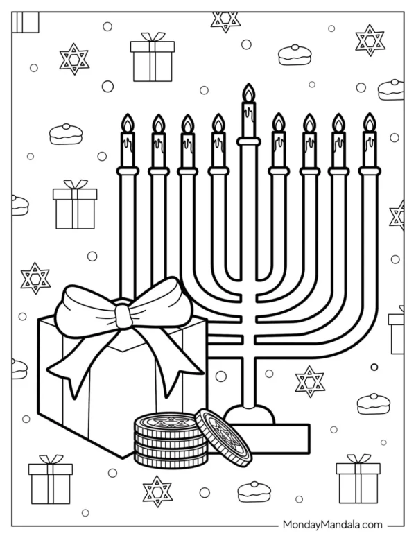 Hanukkah Coloring Pages