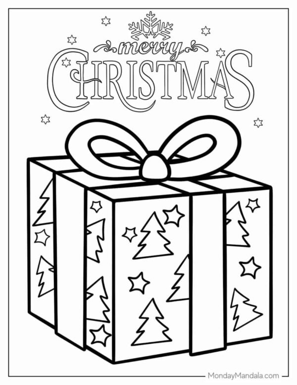 Christmas Present Coloring Pages