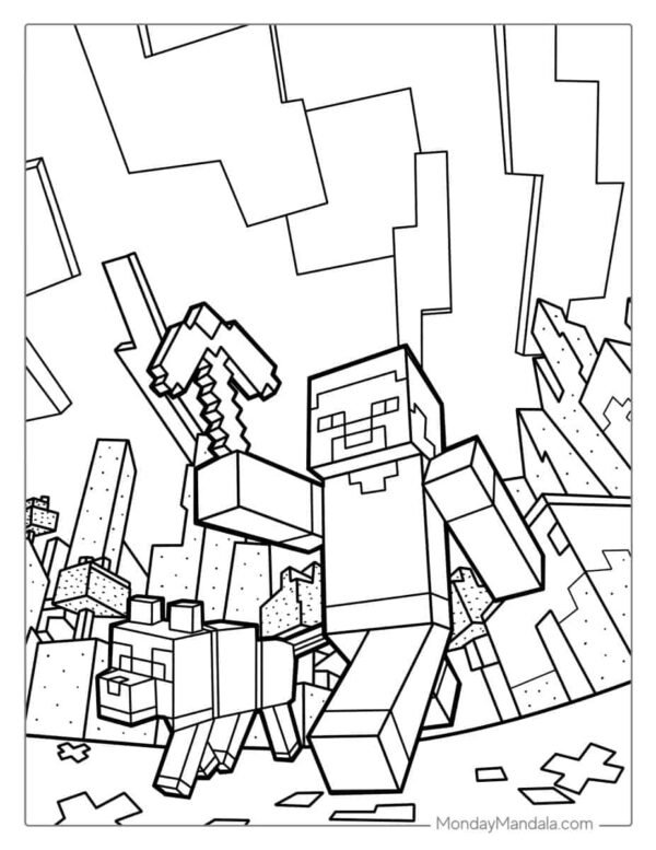 Minecraft Coloring Pages