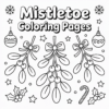 Mistletoe Coloring Pages