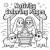 Nativity Coloring Pages