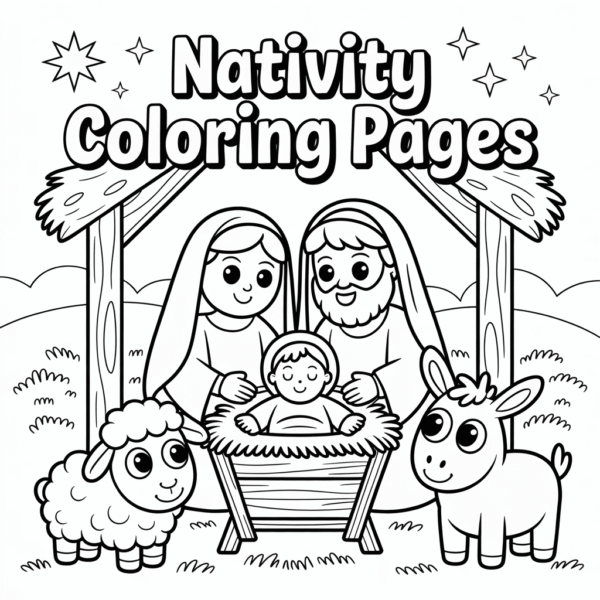 Nativity Coloring Pages