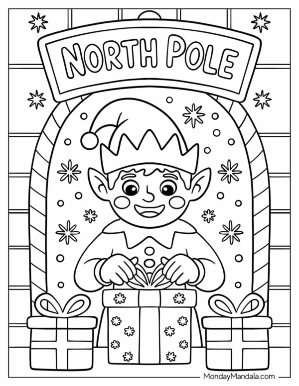 North Pole Coloring Pages