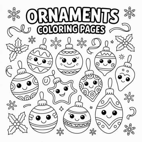 Ornaments Coloring Pages
