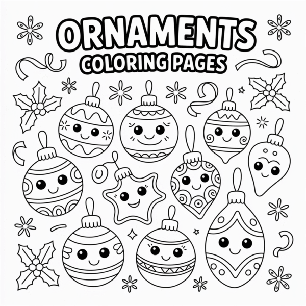 Ornaments Coloring Pages