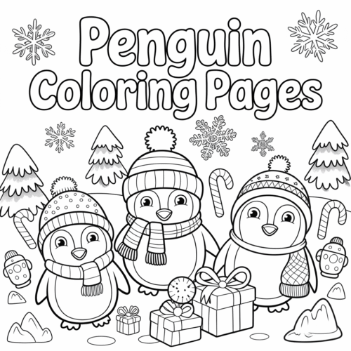 Penguin Coloring Pages
