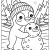 Penguin Coloring Pages