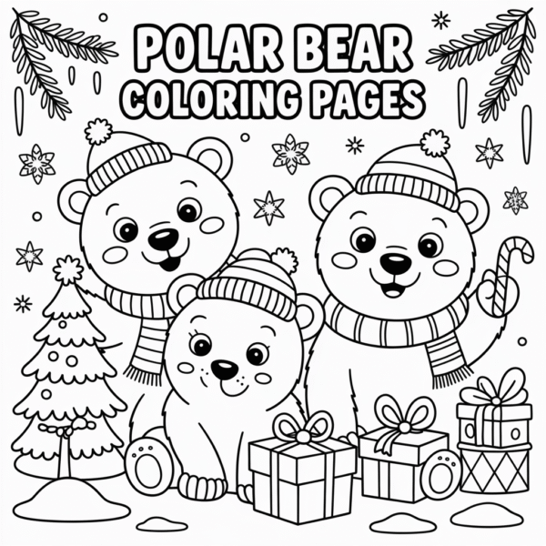 Polar Bear Coloring Pages