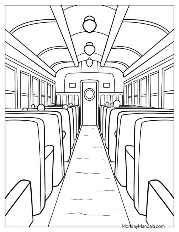 Polar Express Coloring Pages