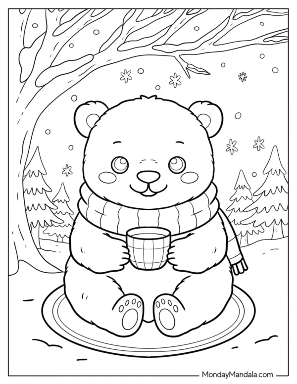 Polar Bear Coloring Pages