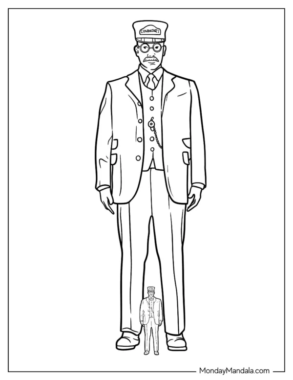 Polar Express Coloring Pages