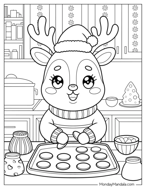 Reindeer Coloring Pages