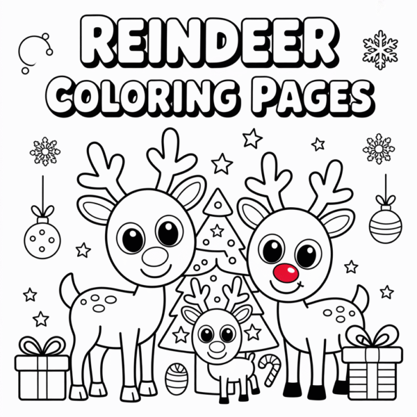 Reindeer Coloring Pages