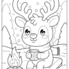 Reindeer Coloring Pages