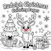 Rudolph Christmas Coloring Pages