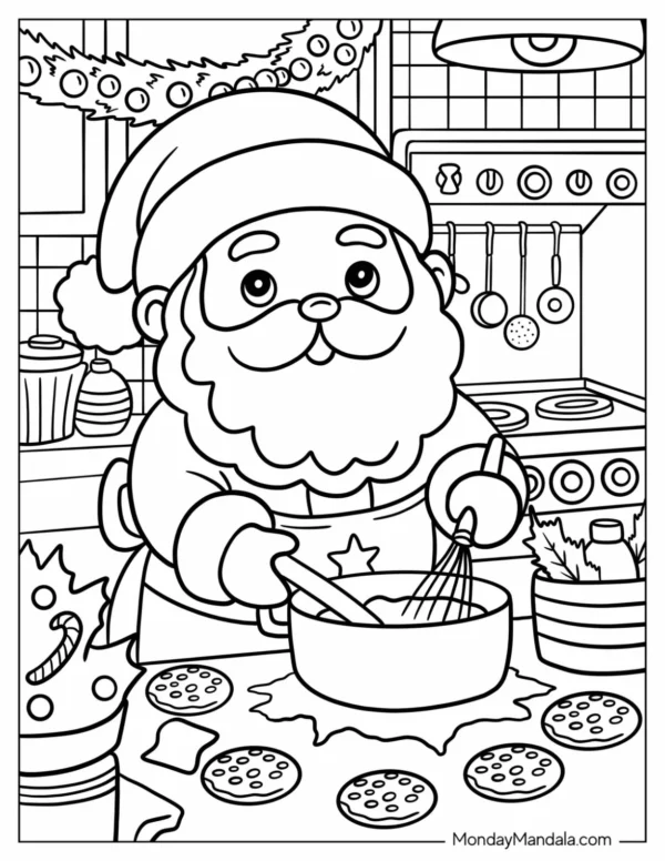 Santa Coloring Pages