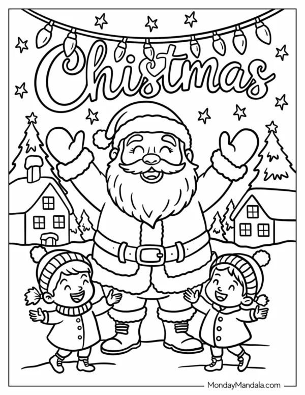 Santa Coloring Pages