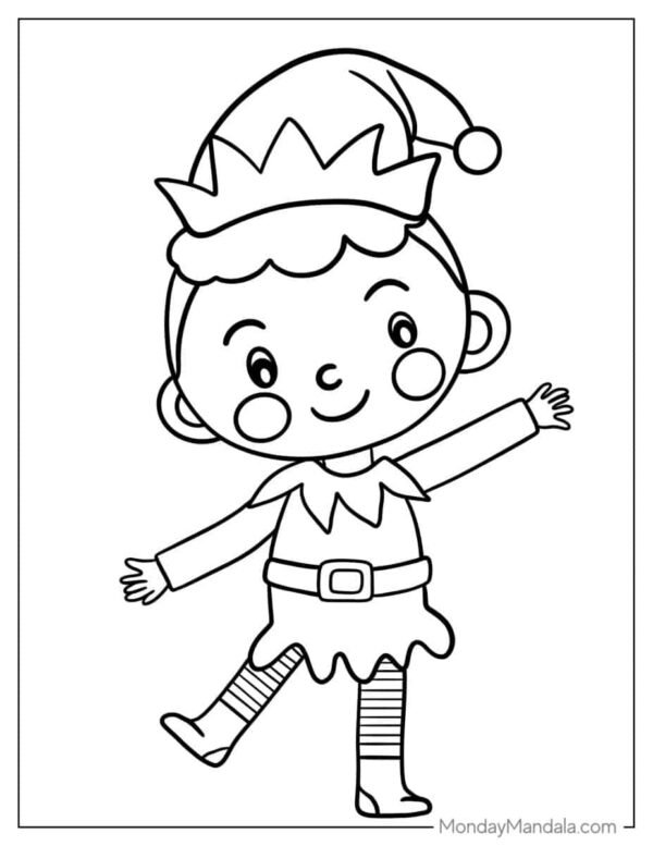 Elf Coloring Pages