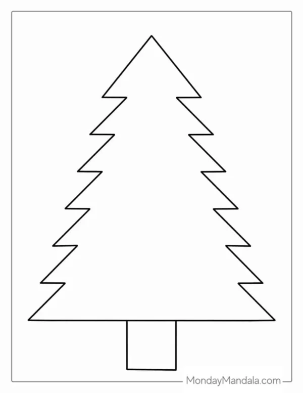 Christmas Tree Coloring Pages