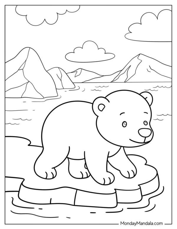 Polar Bear Coloring Pages