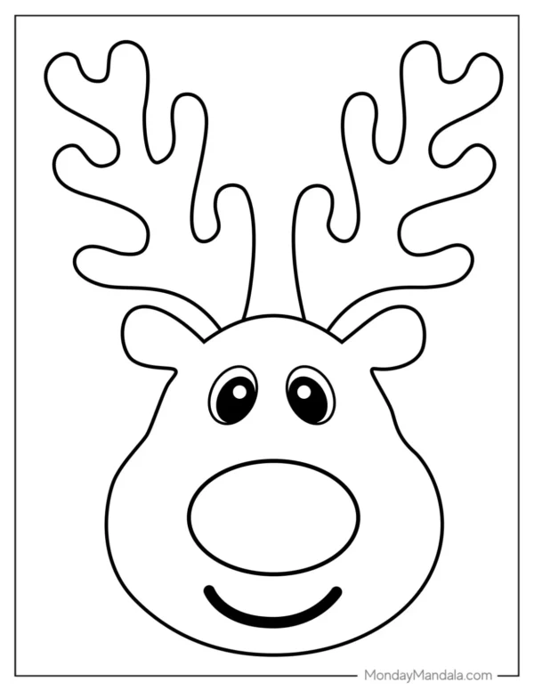 Rudolph Christmas Coloring Pages