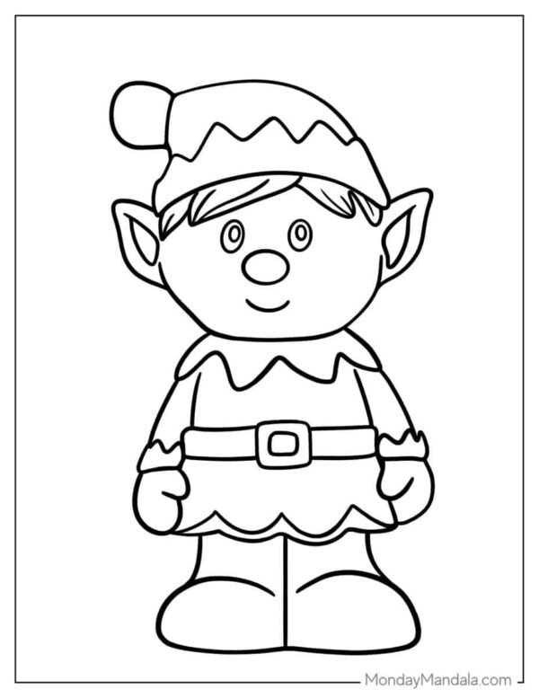Elf Coloring Pages
