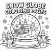 Snow Globe Coloring Pages