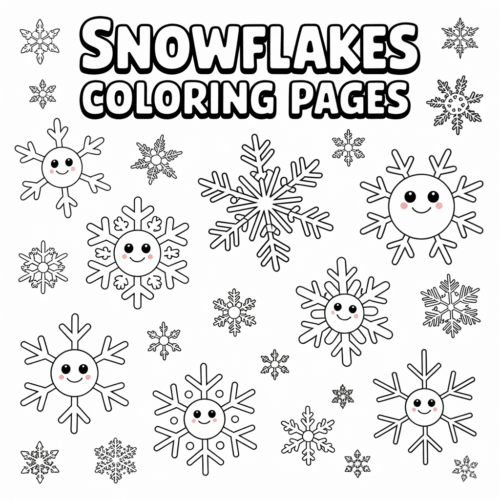 Snowflakes Coloring Pages