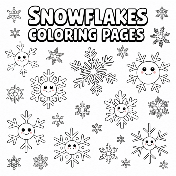 Snowflakes Coloring Pages