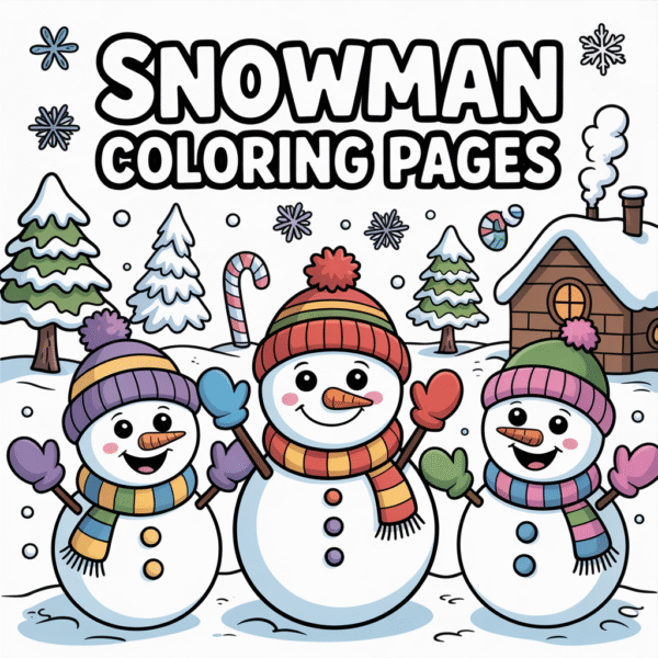 Snowman Coloring Pages