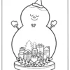 Snow Globe Coloring Pages