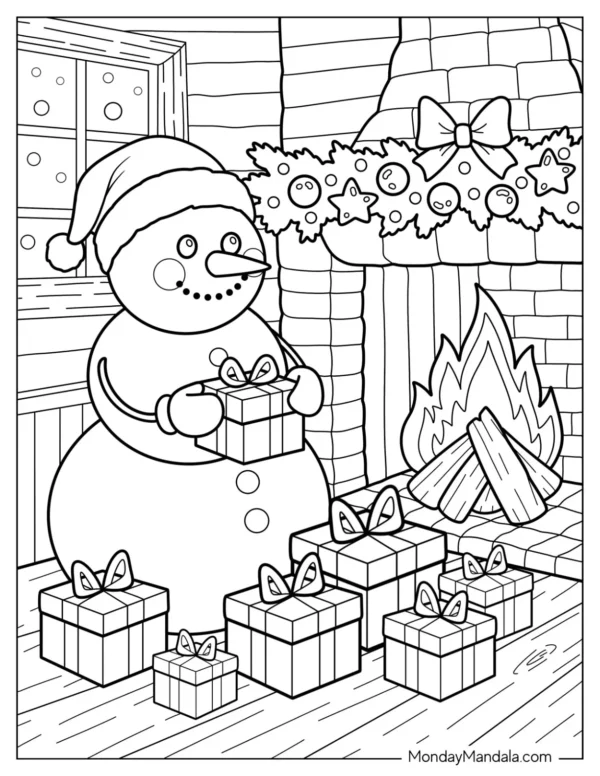 Snowman Coloring Pages