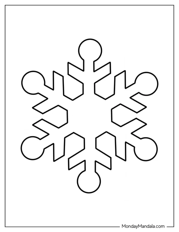 Snowflakes Coloring Pages
