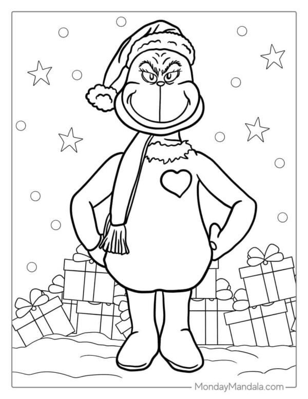 Grinch Coloring Pages