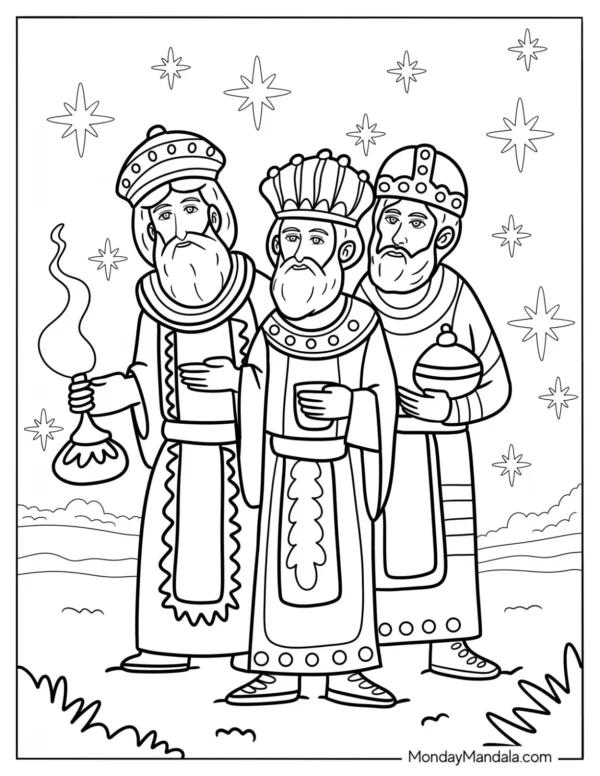 Nativity Coloring Pages