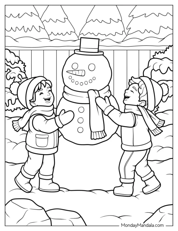 Snowman Coloring Pages