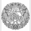 Christmas Mandala Coloring Pages