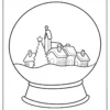 Snow Globe Coloring Pages