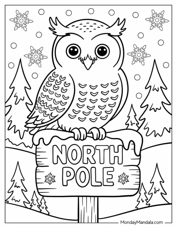 North Pole Coloring Pages