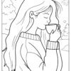Hot Chocolate Coloring Pages